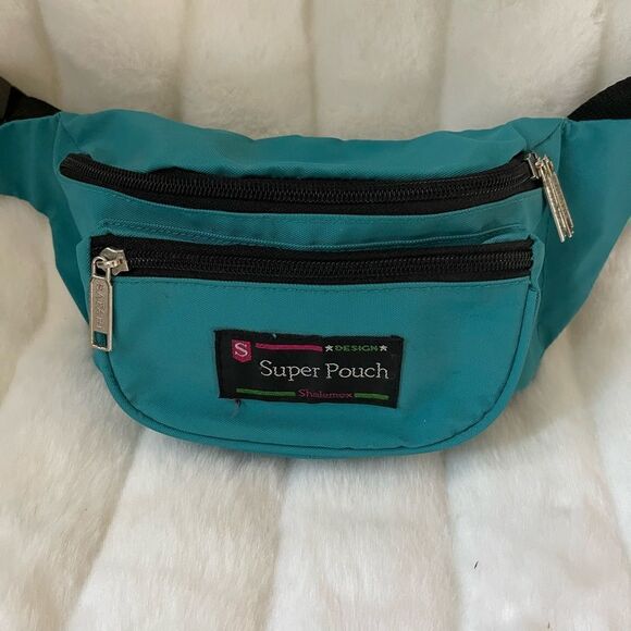 Super pouch teal blue Fanny pack/shoulder bag with adjustable strap - Picture 2 of 12